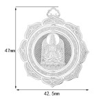 Pt950 Platinum Thousand-Handed Guanyin Guardian Pendant - Rat Zodiac Birth Buddha